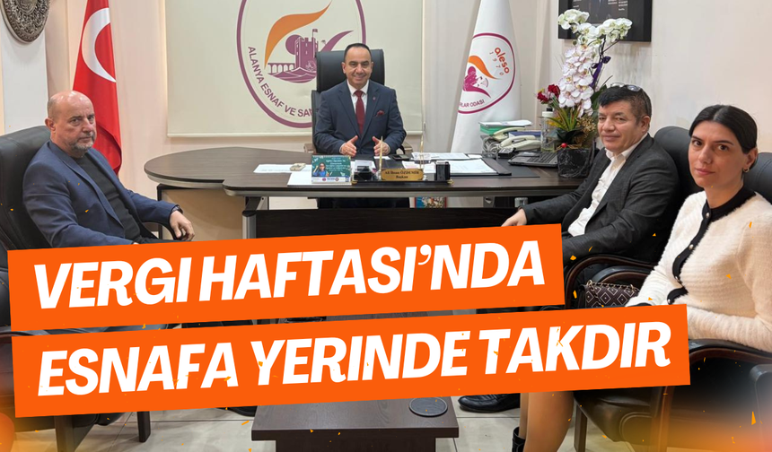 Vergi Haftası’nda Esnafa Yerinde Takdir