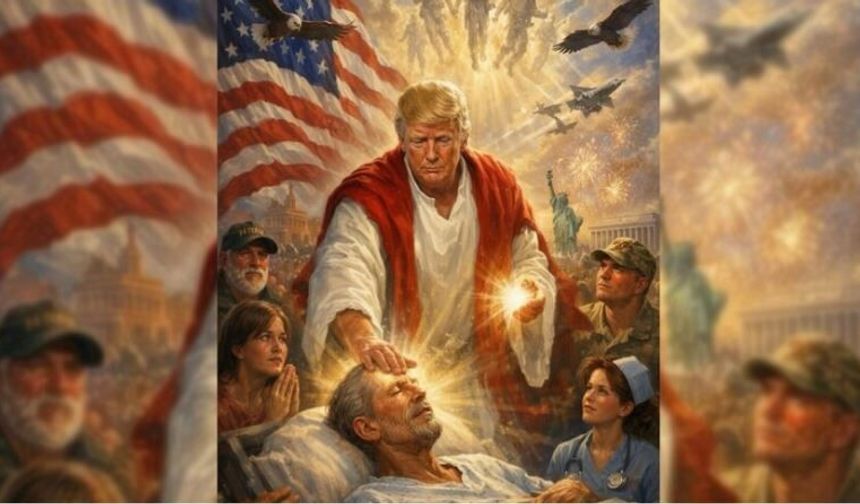 Trump’tan Tartışmalı Paylaşım: İsa Tasvirli Görseli Sildi