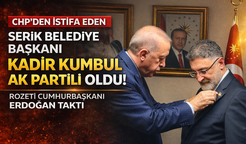 CHP'den İstifa Eden Başkan Kumbul’a AK Parti Rozetini Erdoğan Taktı