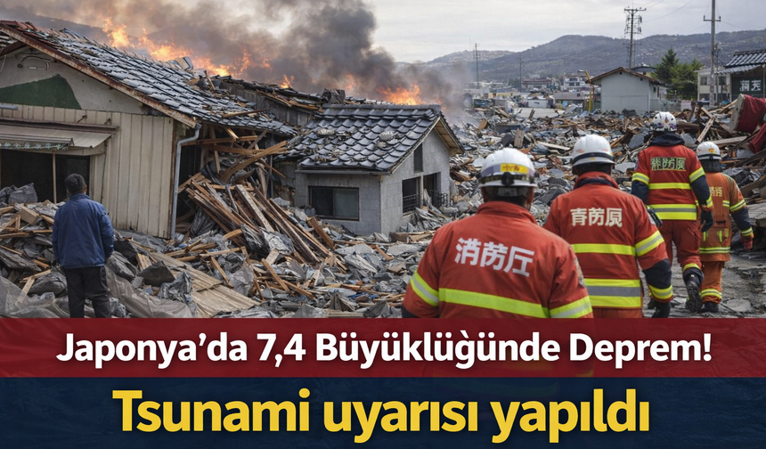 Japonya’da 7,4 Büyüklüğünde Deprem! Tsunami Uyarısı Yapıldı