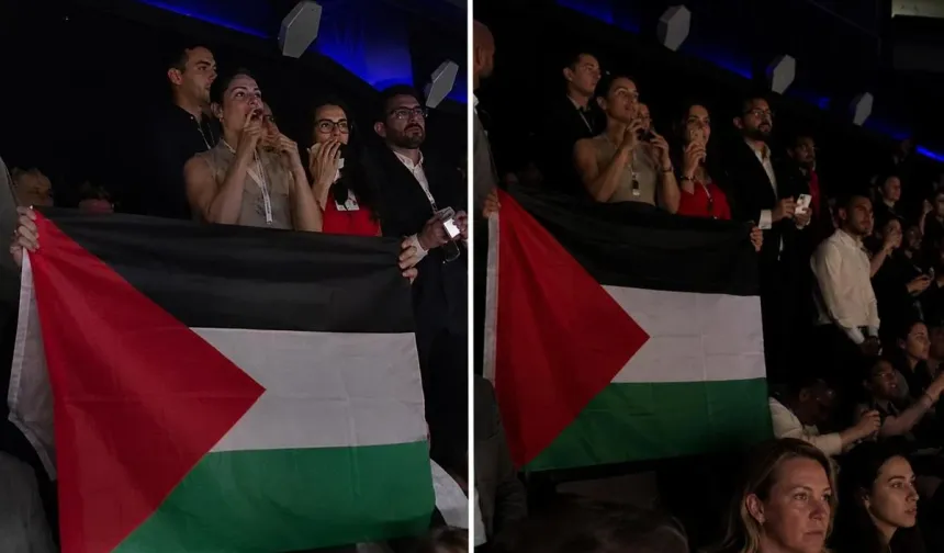 Eurovision Finalinde Filistin Bayrağı Protestosu