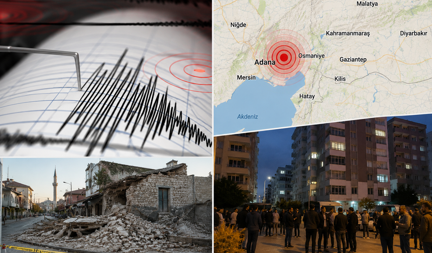 Adana’da 4,9 Büyüklüğünde Deprem: Çevre İllerde de Hissedildi