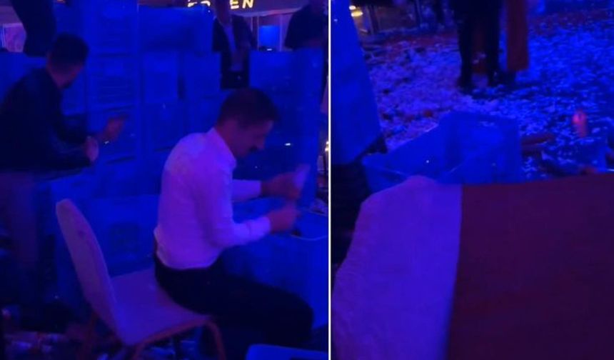 Pavyonda Patlayan Konfetiler Sosyal Medyayı Salladı