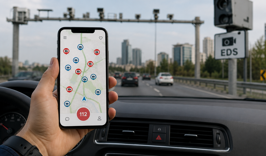 Hayat 112 Uygulamasıyla Trafikte Yeni Dönem: Radar ve EDS Noktaları Haritada Görülebilecek