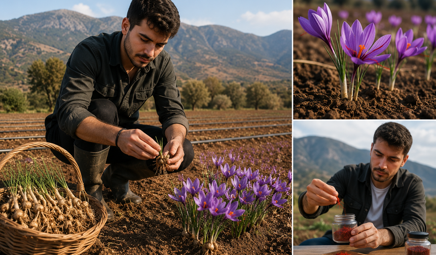 Genç Girişimciden Alternatif Tarım Hamlesi: Salep ve Safran Ekti