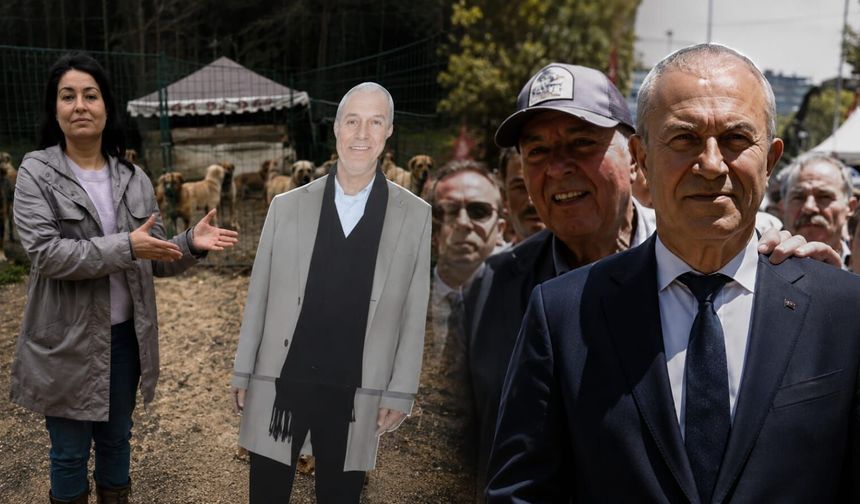 Alanya’da “maket” Gerilimi! Eleştiriden Mitinge Uzanan İronik Görüntü