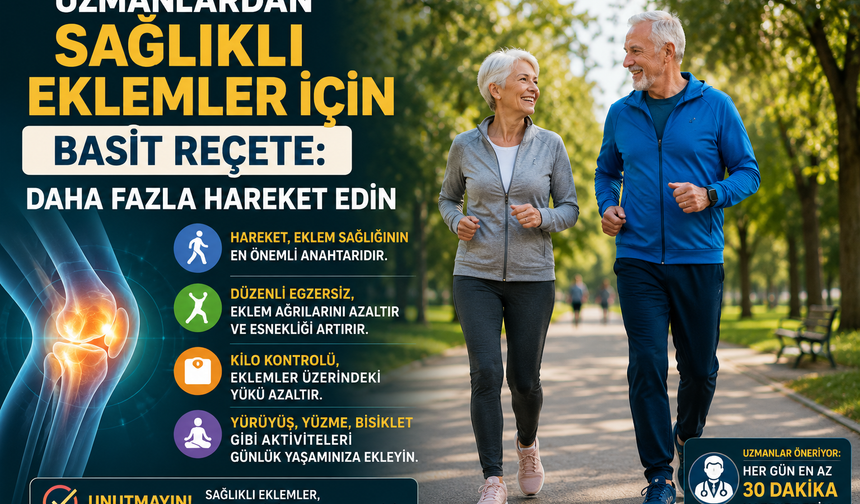 Uzmanlardan Sağlıklı Eklemler İçin Basit Reçete: Daha Fazla Hareket Edin
