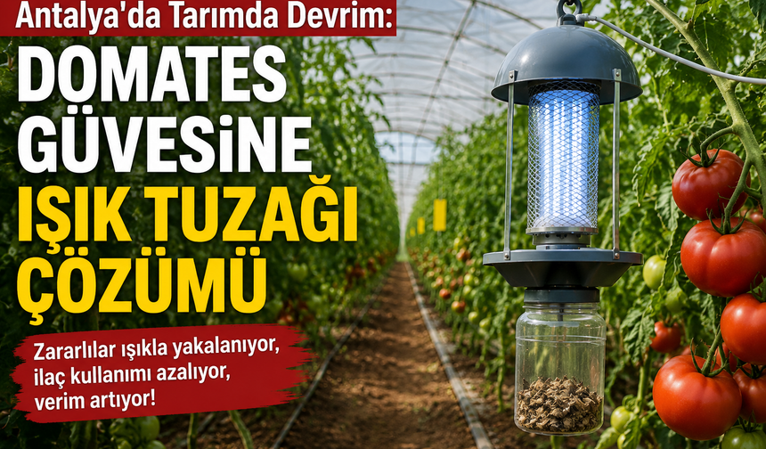 Antalya'da Tarımda Devrim: Domates Güvesine Işık Tuzağı Çözümü