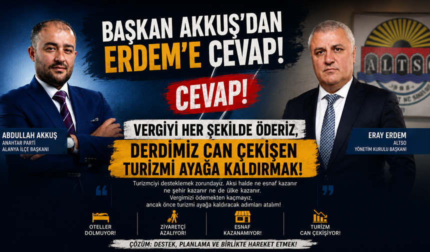 Alanya İçin Öncelik Tartışması: "Vergi Dairesi Mi, Turizm Mi?"