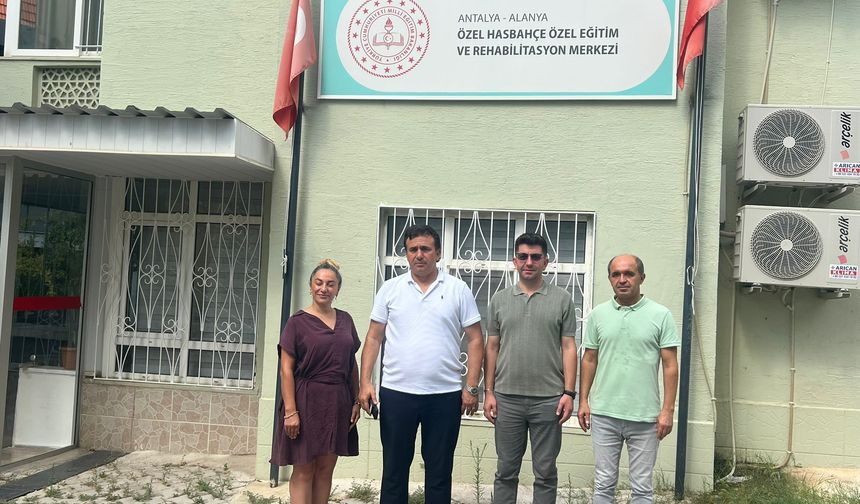 Alanya İlçe Milli Eğitim Müdürü Yılmaz’dan Özel Hasbahçe Rehabilitasyon Merkezı’ne ’Anlamlı Ziyaret