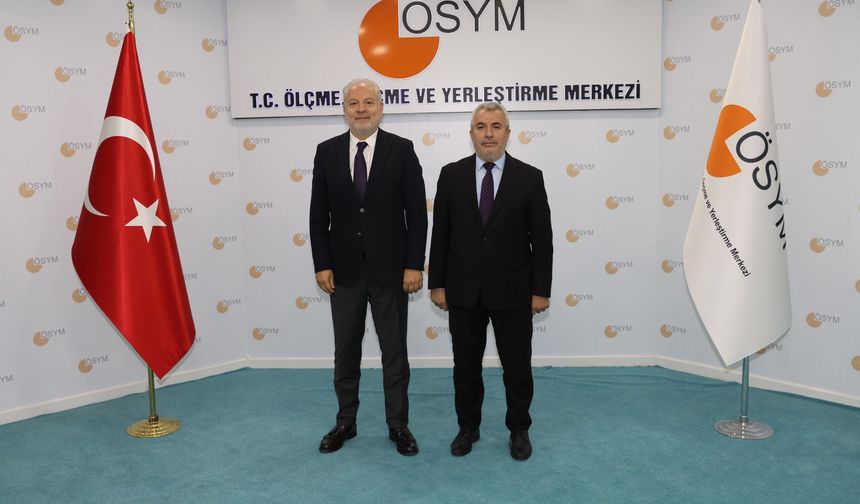 Alanya Üniversitesi Rektörü Sağer’den ÖSYM Başkanı Ersoy’a Ziyaret
