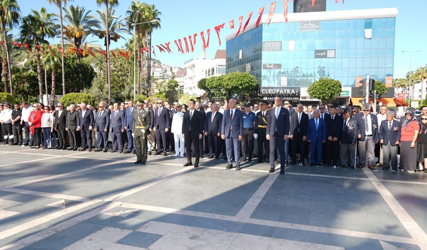 30 Ağustos Zafer Bayramı’nın 104. Yıl Dönümü Alanya’da Törenle Kutlandı