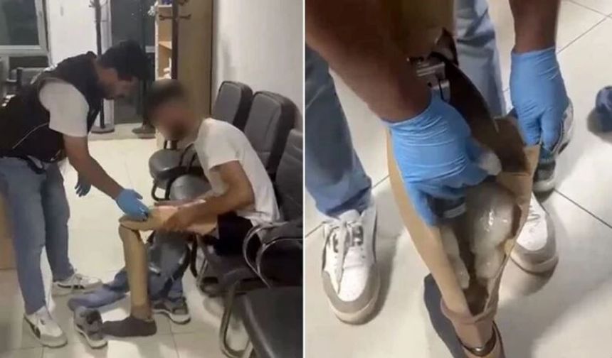 Protez Bacağından 830 Gram Uyuşt*rucu Çıktı