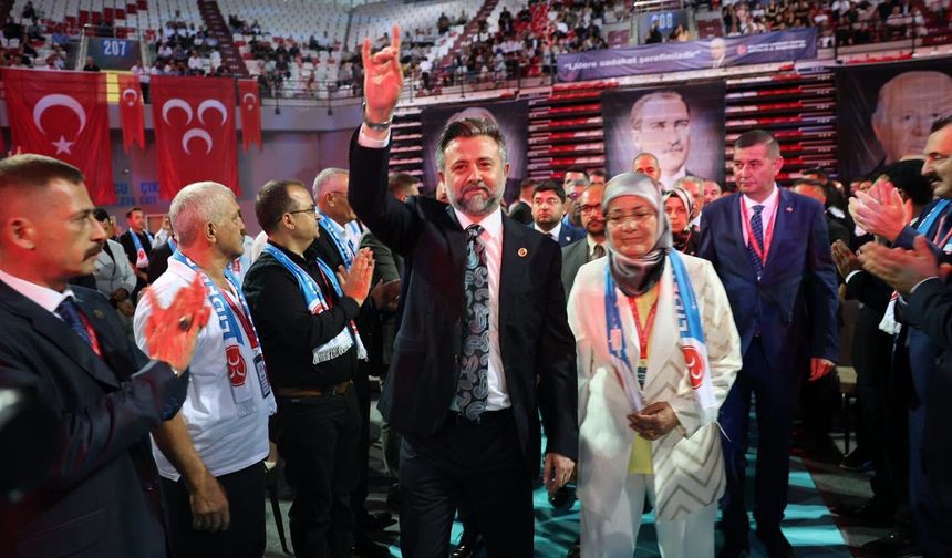 MHP Antalya’da Sadullah Güneş Yeniden Başkan Seçildi
