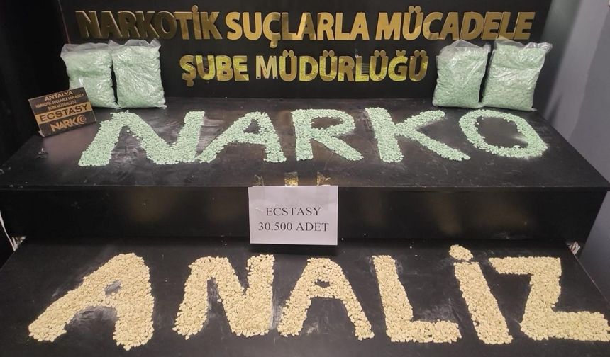 Antalya’da Zehir Tacirlerine Darbe: Binlerce Doz Uyuşt*rucu Ele Geçirildi