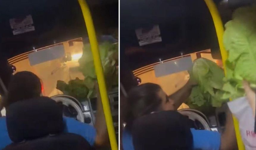 Dolmuş Şoföründen '10 Liralık Marul' Jesti: Yolcular Kahkahaya Boğuldu