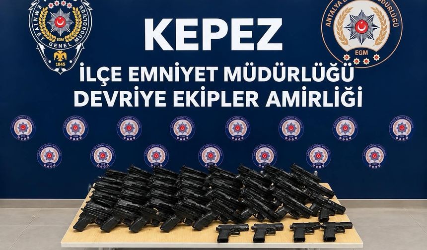Antalya’da Silah Baskını! Ele Geçirilenler Şaşırttı