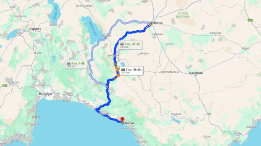 Alanya Konya Yolu