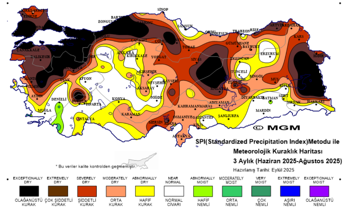 Mgm Kuraklık Haritası
