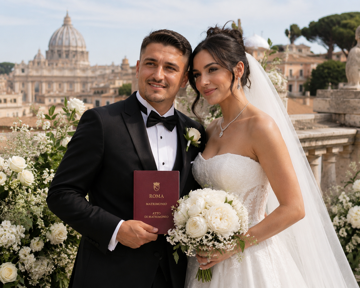 Cengiz Ünder ve Bilge Yenigül Roma’da Evlendi
